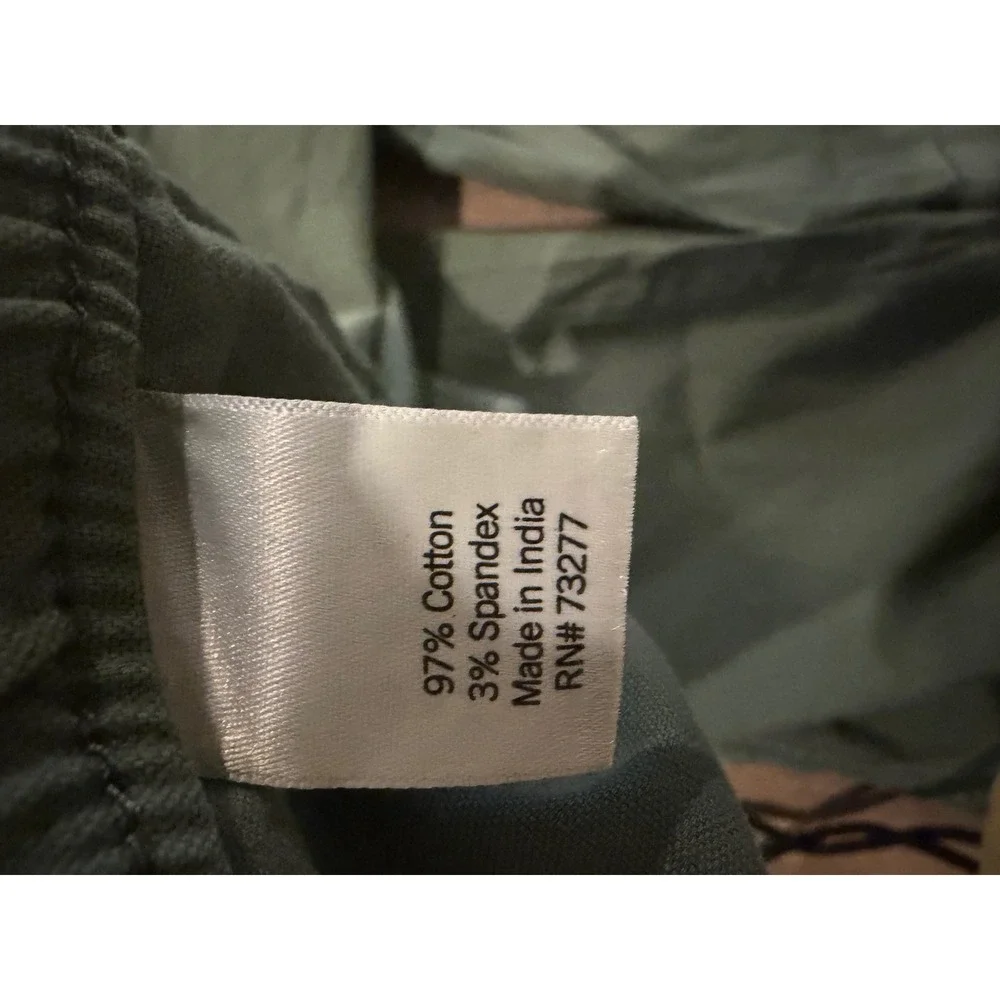 SONOMA Mid Rise Waistband Green‎ Capris With Pockets IN Size 3X